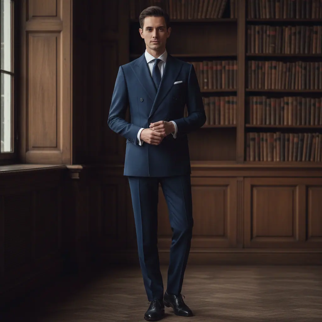 Morphologie homme en H / rectangle : costume pour silhouette droite