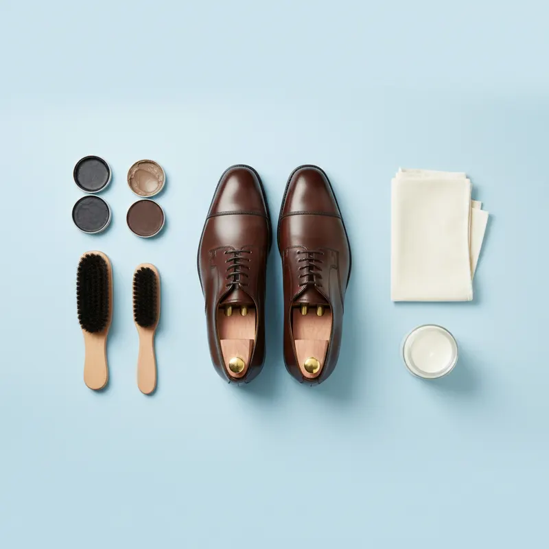 entretenir ses chaussures en cuir — détail